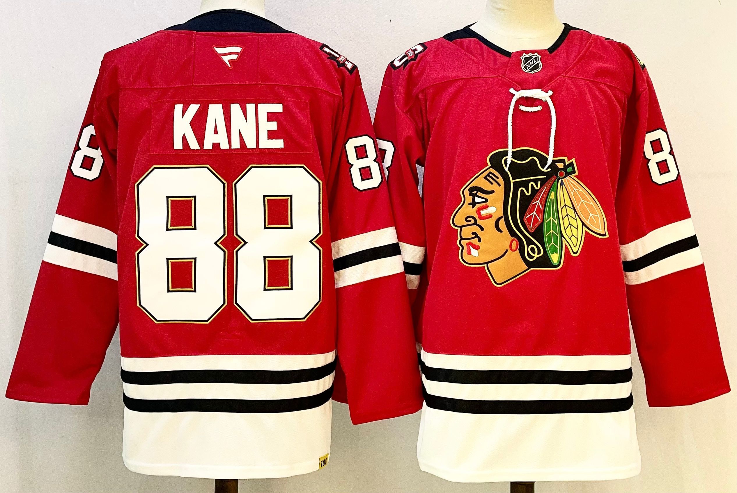 Men Chicago Blackhawks #88 Kane Red 2026 Adidias NHL Jersey style 001